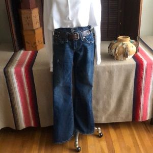 Upcycled True Religion flares size 29 x 33